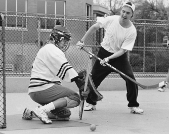 Legendary goaltending stalwart Wawrow relied on his wile and reflexes to protect him from injury while playing net with minimal equipment.